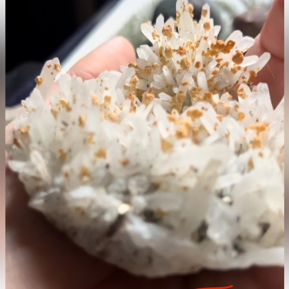 Needle Calcite crystals and Pyrite on matrix - Picture 4 of 4